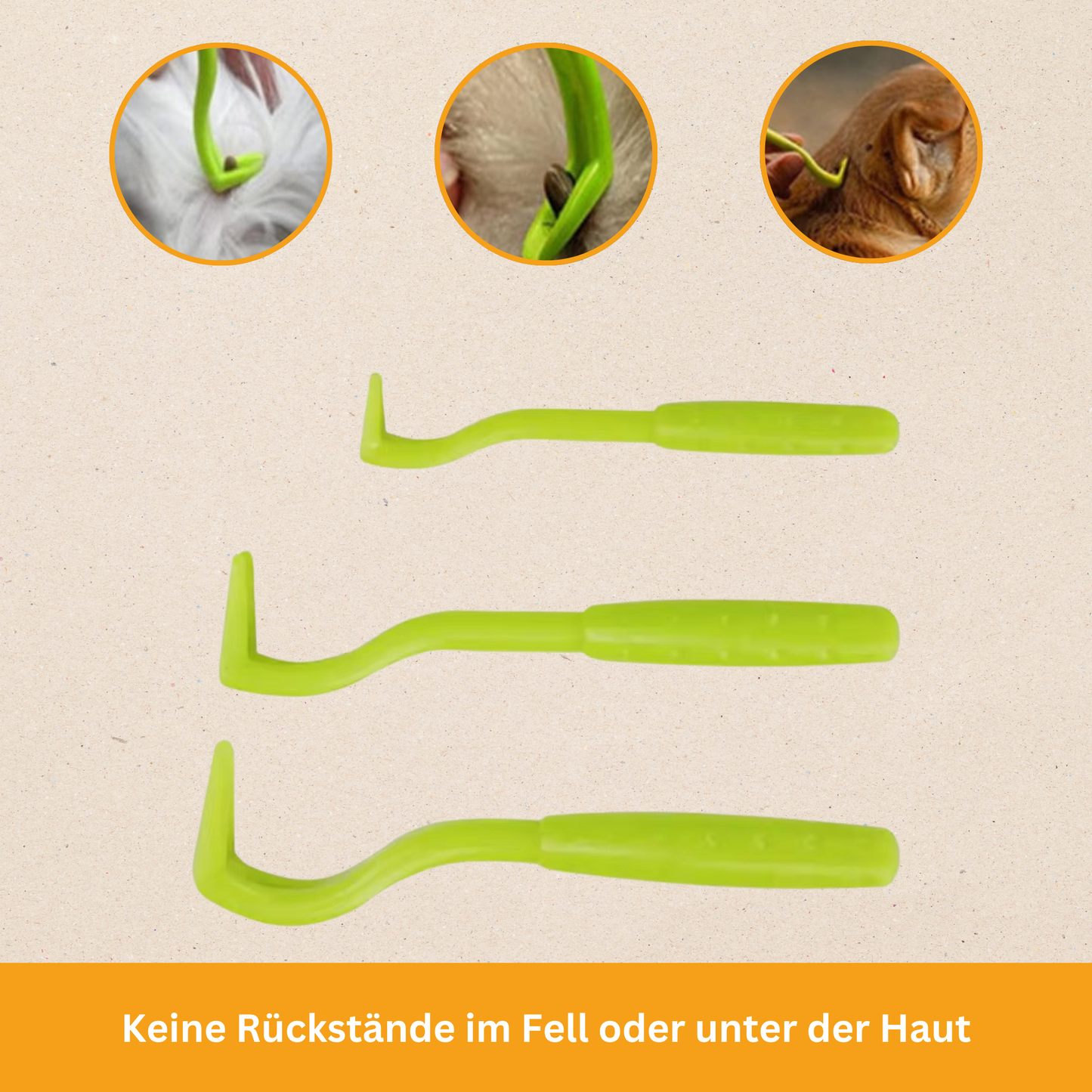 Praktische Zeckenzange (3er Set)